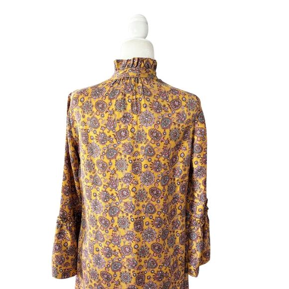 Julie Fagerholt Heartmade Silk Maxi Dress Medium Yellow - Picture 7 of 11